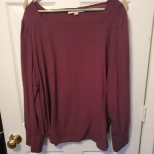 Loft Maroon Blouse XXL